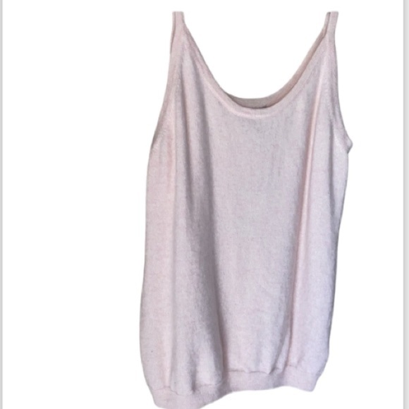 Pure Cashmere tank camisole Collection NEW size 12 super soft blush light pink - Picture 1 of 6